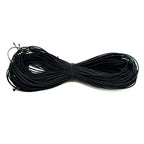 Amaney 0.8mm Black Elastic Cord Beading Threads Stretch String Fabric Crafting Cords for Jewelry Making 20m - size: 0.8mm, style: Black