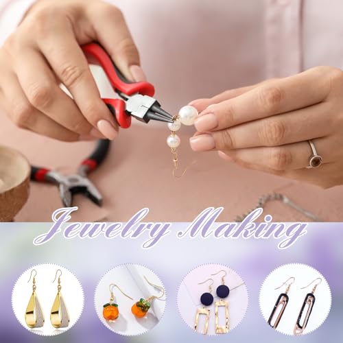 TOAOB 100pcs Earring Hooks Hypoallergenic French Ear Wires with Ball and Coil 18mm K Gold Tone Fish Hook Earrings Making Supplies for DIY Jewelry Making - color: K gold