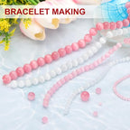 PATIKIL 10 mm Natural Clear Quartz Loose Beads, 2 Strands Crystal Round Stone Strand Beads Gemstone Loose Bead Spacer Beads for Jewelry Making DIY Necklace Bracelet, White - color: White, size: 10 mm