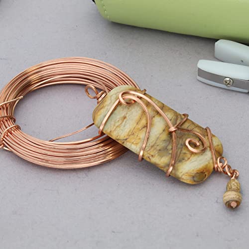 The Beadsmith Square Craft Wire - Soft Temper Beading Wire, Copper Color, 21 Gauge, 7 Yards - color: Copper, size: 21 Gauge, 7 Yard Coil
