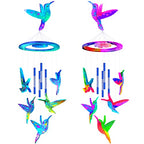 Mity rain Wind Chimes Resin Molds Silicone Kit Bundle, Hummingbird Shape Wind Chimes Molds for Epoxy Resin, Jewelry Resin Casting Molds Wind Bell Molds for Spring Decor