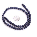 6mm Blue Sandstone Frosted Matte Unpolished Round Beads for Jewelry Making Strand 15 inch - color: Blue Sandstone, size: 6mm