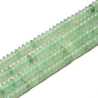 2x4mm 150pcs Natural Green Aventurine Rondelle Stone Beads Semi-Precious Disk Loose Gemstones Bead for DIY Jewelry Making - color: Green Aventurine