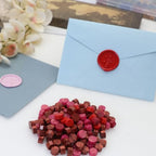 250Pcs Red Mix Sealing Wax Beads for Wax Seal Stamp, WaxSeal Beads Set with 50 Each of 5 Colors Perfect for Gift Sealing (250, Red Mix) - color: Red Mix