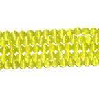 MJDCB 30pcs Lemon Yellow Cat Eye Stone Beads 12mm Round Crystal Loose Bead for Jewelry Making DIY Bracelets Necklace - color: Lemon Yellow, size: 12mm(30pcs)