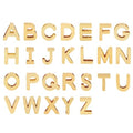 26pcs 18k Gold Filled Letter Charms,Initial Charms,Letter Pendants for DIY Bracelet Necklace Jewelry Making - color: letter style 2