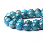 90PCS 4mm AAA Natural Blue Apatite Stone Beads Gemstone Round Loose Spacer Beads for Jewelry Making DIY Bracelet Necklace 15" - color: Blue Apatite, size: 4mm