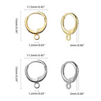 60pcs 18K Gold and Silver Filled Hoop Huggie Earring Hooks,Hypoallergenic Dangle Tarnish Resistant Gold Lever Back Earring Hooks Earwire for Jewelry Making Supplies (Mix Color)