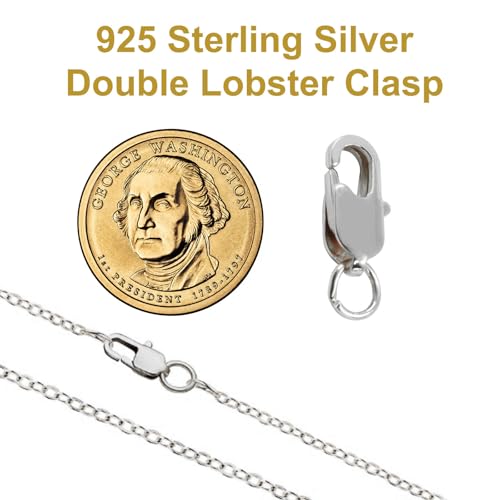 5Pcs Lobster Claw Clasp with Jump Ring, 18K Gold Jewelry Clasps for Necklace, Bracelets(Silver) - color: silver, size: 5