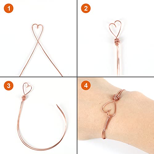 Tenn Well 20 Gauge Jewelry Wire, 328 Feet 0.8mm Bendable Aluminum Craft Wire for Jewelry Making, Beading, Sculpting and Bonsai Training (Copper) - color: Copper, size: 20 Gauge