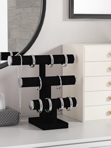 Bracelet Holder Stand,Bracelet Organizer Display for Selling,Bangle Organizer for Women,Watch Storage Holder for Men,Jewelry Business Supplies (Style 1 （Black 3 Tier ）) - style: Style 1 （Black 3 Tier ）