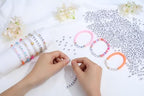 LAIDANLA 1000PCS Acrylic Number Beads Black Number White Round Bead 7×4mm for Jewelry Bracelets Necklaces Key Chains Making - color: T-Black Number White Beads