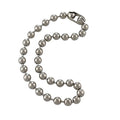 DragonWeave Jewelry 9.5mm Extra Large Silver Steel Ball Chain Mens Necklace Extra Durable Color Protect Finish ANY LENGTH
