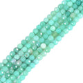 Australian Nephrite 3mm Faceted Gemstone Round Loose Beads Strand 15.5-16" DIY Jewelry Making - color: Australian Nephrite