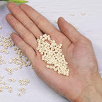 Size 6/0 Crafts Glass Seed Beads 4mm Beige Beads for Jewelry Making (Total About 100g About 1200pcs) - color: Beige