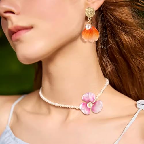 Glass Leaf Beads Crystal Glass Leaf Charms Transparent Leaves Pendants Tiny Green Leaf Bead Caps for Christmas Earring Bracelet Jewelry Making DIY Keychain Craft - color: 10 Styles-Mix