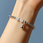 350Pcs 925 Sterling Silver Plated Spacer Beads Smooth Round Ball Brass Beads 2.3x2mm Stackable Loose Beads Finding Bulk for Bracelet Necklace Earring Jewelry Making DIY Crafts - size: 2.3x2mm