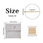 Elecrelive 3.28 Ft 14K Gold Filled Paperclip Chains Brass Permanent Jewelry Chains 2.5mm Oval Link Cable Chains with 1 Square Velvet Bag for Women's Trendy Layering Necklace Bracelet Making - color: Golden