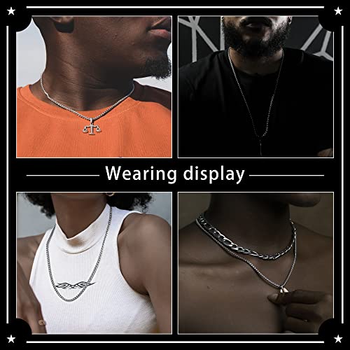 Square Rolo Chain Necklace Stainless Steel Round Box Necklace for Men & Women - size: 30 Inches, style: 2 mm Wide