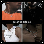 Square Rolo Chain Necklace Stainless Steel Round Box Necklace for Men & Women - size: 26 Inches, style: 3 mm Wide