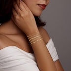 Gold Bracelets Set for Women Stack, Chunky Thick Bracelets Stack for Women Trendy, Simple Dainty Thin Gold Plated Cuff Stackable Bracelets With Beaded Cuban Paperclip Snake Rope Bangle Hand Chain Jewelry - style: Style 02-gold