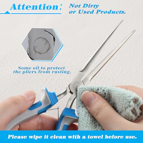 SPEEDWOX Micro Extra Long Needle Nose Pliers Mini Needle Nose Pliers fishing small needle nose pliers for jewelry making mini pliers jewelry making pliers long needle nose pliers hand tools - style: Micro Extra Long Needle Nose Pliers