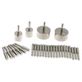 The Beadsmith Wig-Jig Peg Kit – 30pc Metal Pegs and Rounds in 2 Sizes Each w/Storage Case, Use w/Wig-A-Ma-Jig Deluxe