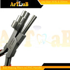 Bail Making Pliers with PVC Grip Handle | for Making S-Hooks, Ear Loops, Jump Loops, Bail, and More - German Stainless Steel ((J2) 13,16,20mm Loops) - size: (J2) 13,16,20mm Loops
