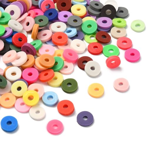 Echoed Elegance Clay Beads 2 Boxes Bracelet Making Kit, 7448 pcs Beads for Jewelry Making, Round Letter Beads with Charm and Elastic Strings, Friendship Bracelets Holiday Gifts for Girls Adults - color: Clay Beads Kit (2 Boxes with Accessories)-about 7448