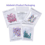 Adabele 2 sets Grade A Mixed Birthstone Charm 6mm Small Crystal Pendant Drop Bead Sterling Silver Plated (24pcs) For DIY Craft Jewelry Making CCP20 - color: Silver, size: 6mm (0.24") - 24pcs