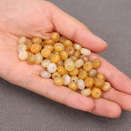 BONNY BOXX 1 Strand Natural 5 * 8mm Yellow Jade Rondelle Beads, Natural Abacus Disk Stone Beads Loose Spacer Gemstone for DIY Bracelet Necklace Jewelry Making - color: Yellow Jade, size: 5*8MM