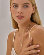 Pearl Necklace for Women- 14K Gold-plated/White Gold-plated Dainty Pearl Necklace for Women - color: Gold CZ pearl 370