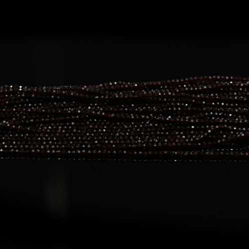 10 Strands Spinel Beads Artificial Faceted Small Round Loose Beads 3mm 15 inch for Jewelry Making Charms Necklace Bracelet - color: Black