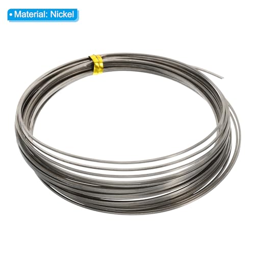 PATIKIL Soft Nickel Silver Wire, 1Pcs 20Gauge/0.8x0.8mm Diameter 6m/19.68ft Square Craft Wire for Jewelry Making Beading Wires Wrapping - size: 20Gauge