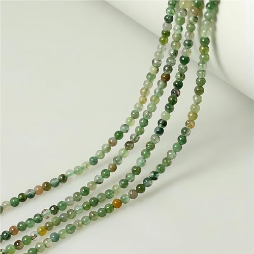 MJDCB 320pcs Natural Small Stone Beads 2mm Indian Agate Round Smooth Loose Gemstone Bead for Jewelry Making Bracelets Earrings Necklaces Accessories - color: Indian Agate