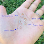 5pcs Adabele Authentic 925 Sterling Silver Hypoallergenic Pendant Clasp Soldered Folding Donut Bail Loop 8mm x 5mm for DIY Craft Jewelry Making SS181-3 - color: Sterling silver, size: 8mm x 5mm - 5pcs