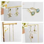 220PCS Earring Findings for Jewelry Making, 18K Gold Plated Earring Hooks with with Cubic Zirconia Hypoallergenic Fish Hooks for DIY Earrings - color: 18K Gold-Big Cubic Zirconia Earring Hooks