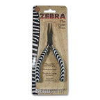The Beadsmith Flat Nose Pliers – Zebra Print Line – 5 inches (127mm) – Comfortable Handle with Double Leaf Springs – Jewelry Making Tool for Creating Bracelets, Earrings and Necklaces - size: flat nose - 5"