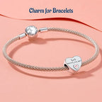 Mothers Day Birthday Number Love Family Friendship Graduation Auntie Grandma Dad Mom Charms for Pandora Bracelets Necklaces, Gifts Women, for Anniversary Valentines Christmas - style: Dad Charm