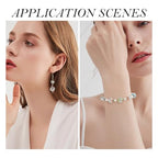 Craftdady 24pcs 8mm 10mm 12mm Round Rhinestone Beads Crystal Silver Rhinestone Bracelet Loose Spacer Beads Dangle Earring Ball Bead for DIY Craft Keychain Jewelry Making - color: Silver