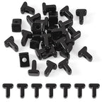 FASHEWELRY 30Pcs Acrylic Letter T Beads with Large Hole Big Plastic Letter Blocks European Beads 3D Letters Chunky Vowel Initial Alphabet Bead for Key Chains Necklace DIY Arts Craft Projects - color: Black, size: T