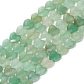 22pcs Faceted Heart Stone Beads Natural Green Aventurine Bead 8mm Crystals and Healing Stones for Jewelry Making Supplies,Friendship Bracelet Kit,Love Gifts - color: Green Aventurine