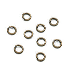 KISSITTY 50g Antique Bronze Plated Brass Open Jump Rings 6x1mm Round Chainmail Jewelry Making Connectors (About 450pcs) - color: Antique Bronze#4mm Inner Diameter