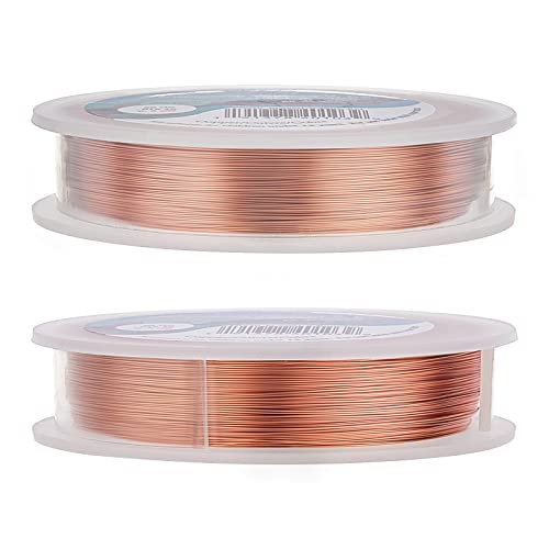BENECREAT 28 Gauge 328FT Copper Jewelry Wire - Tarnish Resistant Craft Wire for Bracelet & Necklace Making - color: Copper, size: 28-Gauge(328-Feet/109-Yard)