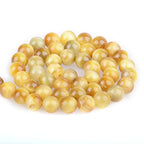 Bymitel 36 pcs Round Loose Stone Beads Gemstone Spacers for Charm DIY Jewelry Making 15.5" per Strand 10mm (Golden Tiger's Eye, 10mm) - color: Golden Tiger's Eye, size: 10mm