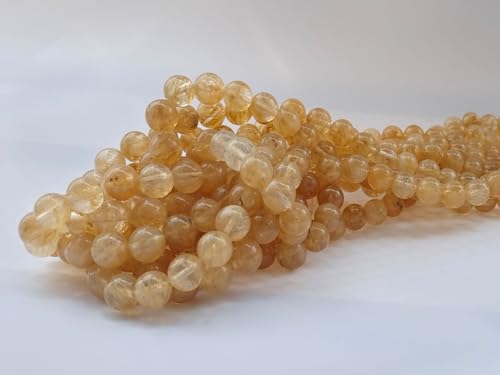 Stone Beads 6mm 140pcs Tea Watermelon Quartz Beads Round Loose Gemstones Beads for Bracelet Necklace Jewelry Making (6mm, 60623 Tea Watermelon Quartz) - color: Tea Watermelon Quartz Beads, size: 6mm