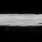 10 Strands Spinel Beads Artificial Faceted Small Round Loose Beads 3mm 15 inch for Jewelry Making Charms Necklace Bracelet - color: White