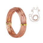 18 Gauge Aluminum Wire - 165ft 1mm Bendable Craft Wire for Jewelry, Sculpting, Modelling & More (Copper) - color: Copper