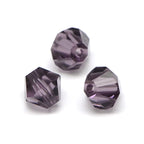 Perlin Preciosa Bohemian 3mm Crystal Glass Beads 100 pcs Czech Bicone Colorful Mix Beads for DIY Jewelry Making Double Cone Bead Bracelet Earring Necklace Crafting (Purple) - color: Purple