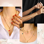 18k Gold Plated Stainless Steel Jewelry Chains Kit 39.3FT 6 Rolls Bulk (6.5FT/2M) with Letter Pendants, Colorful Charms, Pliers, Jump Rings, Lobster Clasps for DIY Necklace Bracelet Making - color: 18k Gold Plated-39.3Ft 6 Rolls